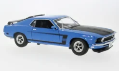 Welly Ford Mustang Boss 302, blau/schwarz, 1969, 1:18, Discount