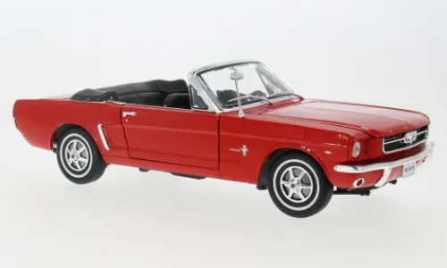 Welly Ford Mustang Cabriolet, rot, 1964, 1:18, New