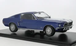 KK Scale Ford Mustang GT Fastback, blau/weiss, 1968, 1:18, Discount