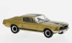 Brekina Ford Mustang GT 350 Fastback, gold/schwarz, 1968, 1:87, Clearance