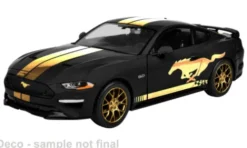 Motormax Ford Mustang GT, schwarz/gold, 2018, 1:24, Best
