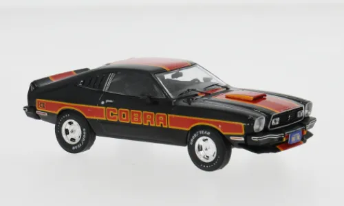IXO Ford Mustang II Cobra, schwarz/Dekor, 1977, 1:43,