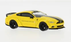 Mini GT Ford Mustang LB Works, gelb/schwarz, 2015, 1:64,