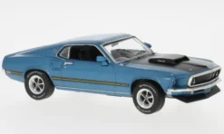 IXO Ford Mustang Mach 1, blau, 1969, 1:43, Online