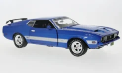 Auto World Ford Mustang Mach 1, dunkelblau, 1973, 1:18, Online