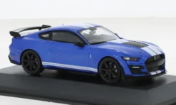 Solido Ford Mustang Shelby GT 500 Fast Track, blau/weiss, 2020, 1:43, Best