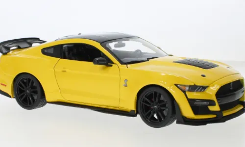 Maisto Ford Mustang Shelby GT500, gelb/schwarz, 2020, 1:18, Best