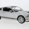 Greenlight Ford Mustang Shelby GT 500, silber/schwarz, 2011, 1:18, Best