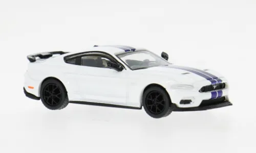 PCX87 Ford Mustang VI Mach I, weiss/dunkelblau, 2020, 1:87,