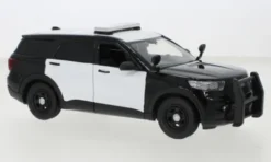 Motormax Ford Police Interceptor Utility, schwarz/weiss, 2022, 1:24, Sale