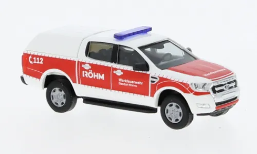 Busch Ford Ranger, Werkfeuerwehr Röhm, 1:87, Discount