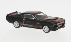 Pop Race Ford Shelby Mustang GT500, dunkelanthrazit/rot, 1:64, Best