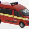 Busch Ford Transit Custom Bus Hochdach, 2012, Werkfeuerwehr Aurubis, 1:87, New