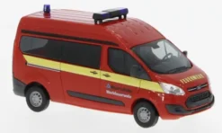 Busch Ford Transit Custom Bus Hochdach, 2012, Werkfeuerwehr Aurubis, 1:87, New