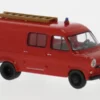Brekina Ford Transit, rot/schwarz, 1970, Feuerwehr, 1:87, Best