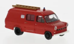 Brekina Ford Transit, rot/weiss, 1970, Feuerwehr, 1:87, Clearance
