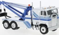 Greenlight Freightliner FLA 9664, silber/blau, 1984, 1:43, New