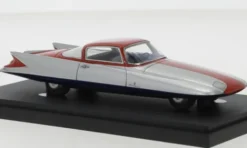 Autocult/Avenue 43 Ghia Streamline X Coupe Gilda, silber/rot, 1955, 1:43,