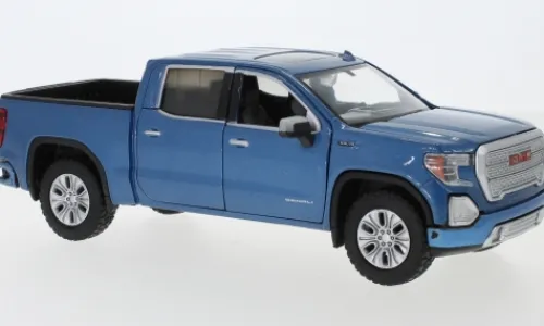 Motormax GMC Sierra 1500 Denali Crew Cab, blau, 2019, 1:24, Discount