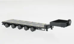 Herpa Goldhofer Semitieflader 5achs, anthrazit, 1:87, Outlet