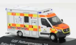 Rietze GSF RTW, 2018, Baby - Notarzt Rettungsdienst Neuss, 1:87, Online
