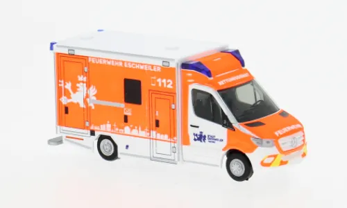 Rietze GSF RTW, 2018, Rettungsdienst FW Eschweiler, 1:87, Outlet