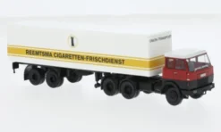 Brekina Hanomag Henschel F 221 S Koffer-SZ, 1969, Union Transport - Reemtsma, 1:87, Hot