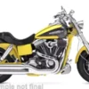 Maisto Harley Davidson CVO Fat Bob, gelb, 2009, 1:18,