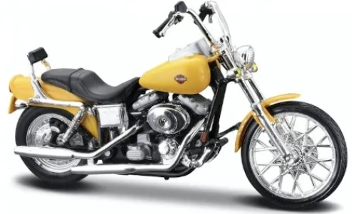 Maisto Harley Davidson FXDWG Dyna Glide Wide, gelb, 2001, 1:18, Best