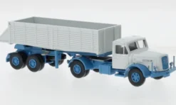 Wiking Henschel Hinterkippersattelzug, hellblau/weiss, 1955, 1:87, Online