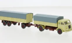 Wiking Henschel Pritschenhängerzug, beige, 1955, 1:87, Online