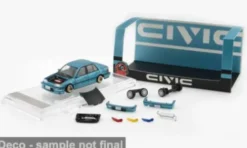 BM Creations Honda Civic (EF2), blau, 1991, 1:64, Hot