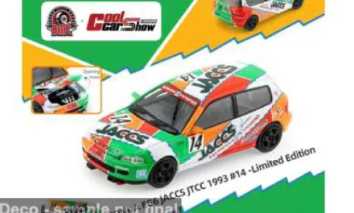 BM Creations Honda Civic (EG6), JTCC, Mooncraft, JACCS, #14, N.Hattori/K.Kaneishi, 1:64, Outlet