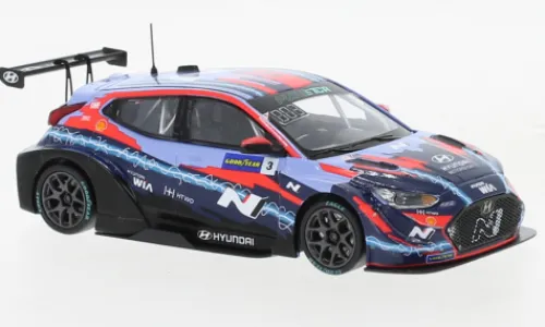 IXO Hyundai Veloster N ETCR, ETCR, Pau, 2021, Hyundai Motorsport N, #3, T.Chilton, 1:43,