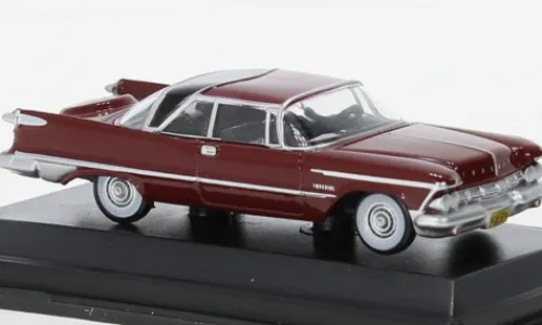 Oxford Imperial Crown 2 Door Hardtop, dunkelrot/schwarz, 1959, 1:87,