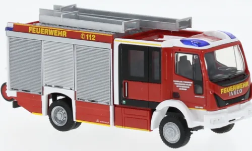 Rietze Iveco Magirus HLF Team Cab, Feuerwehr Asendorf, 1:87, Sale