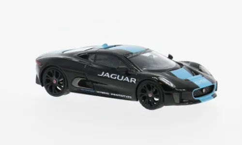 Mini GT Jaguar C-X75, schwarz/blau, 2010, 1:64, New