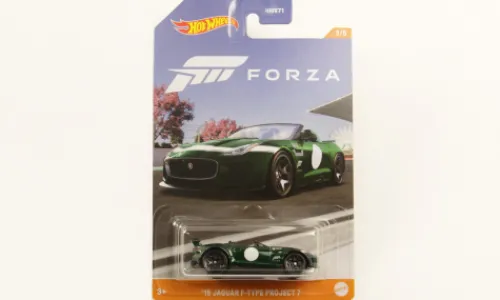Hot Wheels Jaguar F-Type Project 7, dunkelgrün, 2015, Forza, 1:64, New