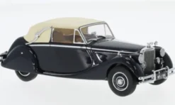 Oxford Jaguar MK V, dunkelblau/beige, 1:43,