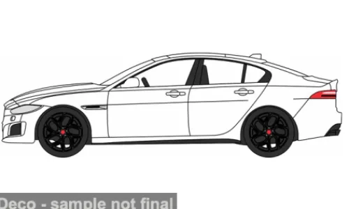Oxford Jaguar XE, weiss, 1:76, Clearance