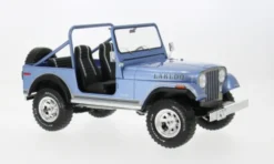 MCG Jeep CJ-7 Laredo, blau/Dekor, 1980, 1:18, Outlet