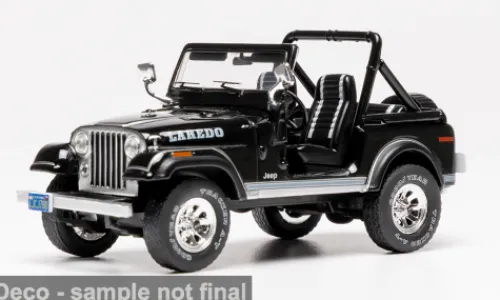 IXO Jeep CJ-7 Laredo, schwarz, 1980, 1:43, New