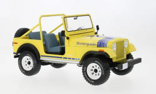 MCG Jeep CJ-7 Renegade, hellgelb/Dekor, 1980, 1:18, Outlet