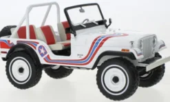 Greenlight Jeep CJ-5 Super Jeep, weiss/Dekor, 1968, 1:18, Best