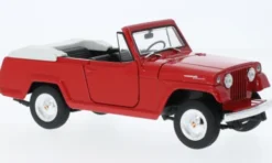 Welly Jeep Jeepster Commando, rot, 1:24,