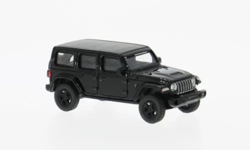 Micro City 87 Jeep Wrangler, schwarz, 2017, 1:87, Hot