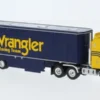 Brekina Kenworth K 100 Aerodyne Renntransport-SZ, 1980, Wrangler Racing, 1:87, Clearance