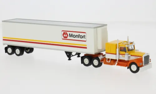 Brekina Kenworth W 900 Koffer-SZ, 1977, Monfort, 1:87, Hot