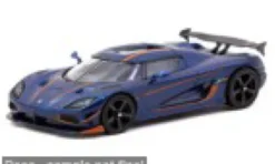Tarmac Works Koenigsegg Agera RS, dunkelblau/carbon, 1:64, Clearance
