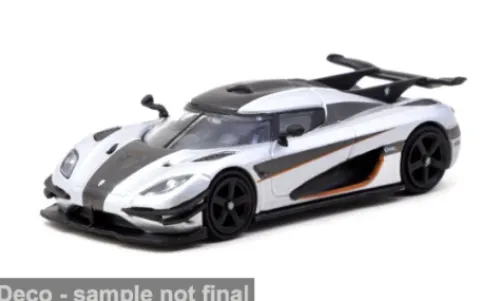 Tarmac Works Koenigsegg One:1, silber/schwarz, 1:64, New